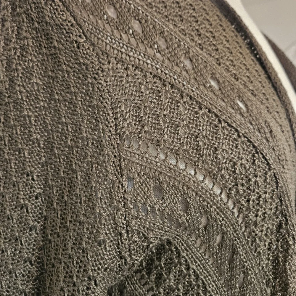 Its Our Time Women's Olive Green Long Length Knit  Open Cardigan NWT - Picture 7 of 15